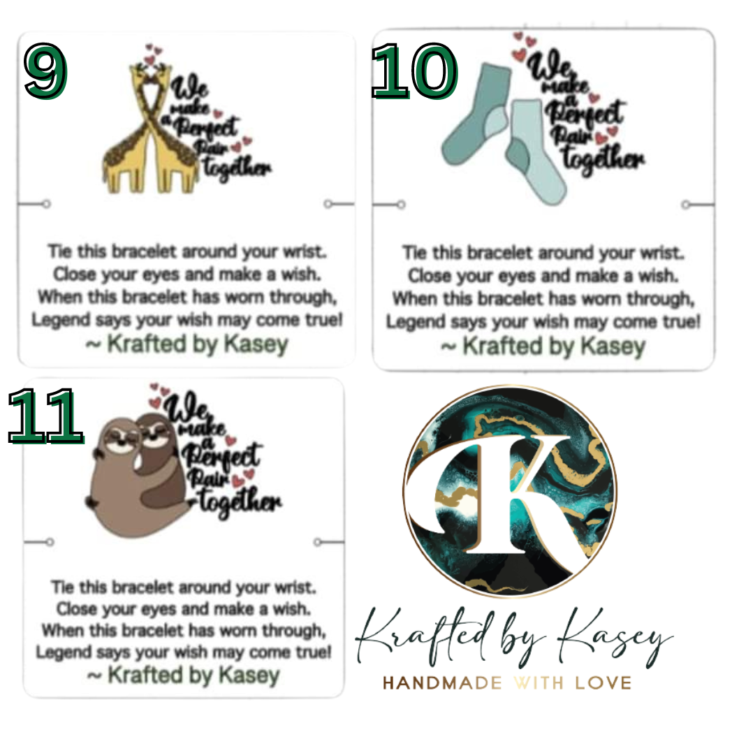 Wish Bracelets (11backgrounds) - Bee Charm