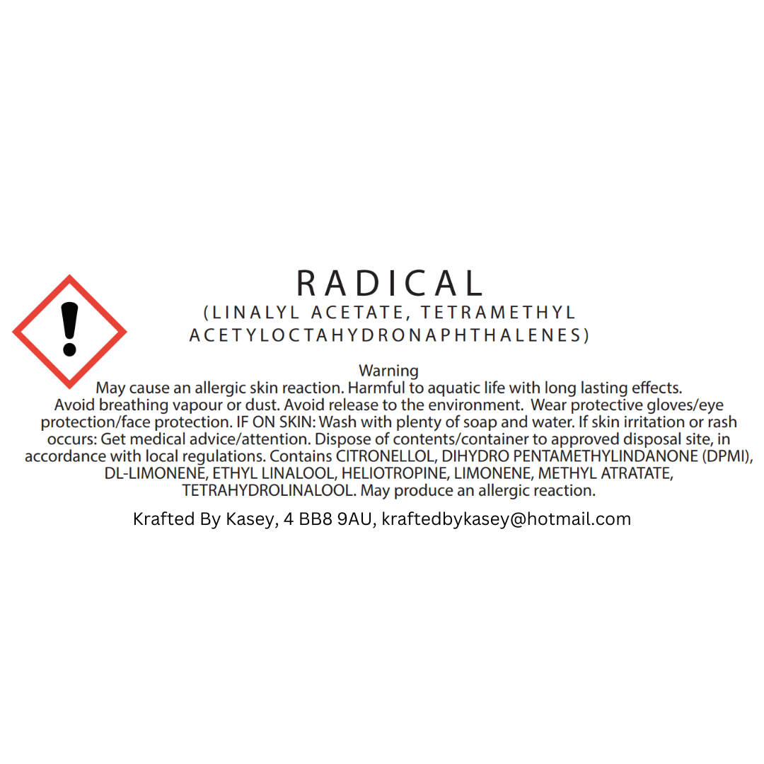 Car Freshener - Radical (male aftershave)