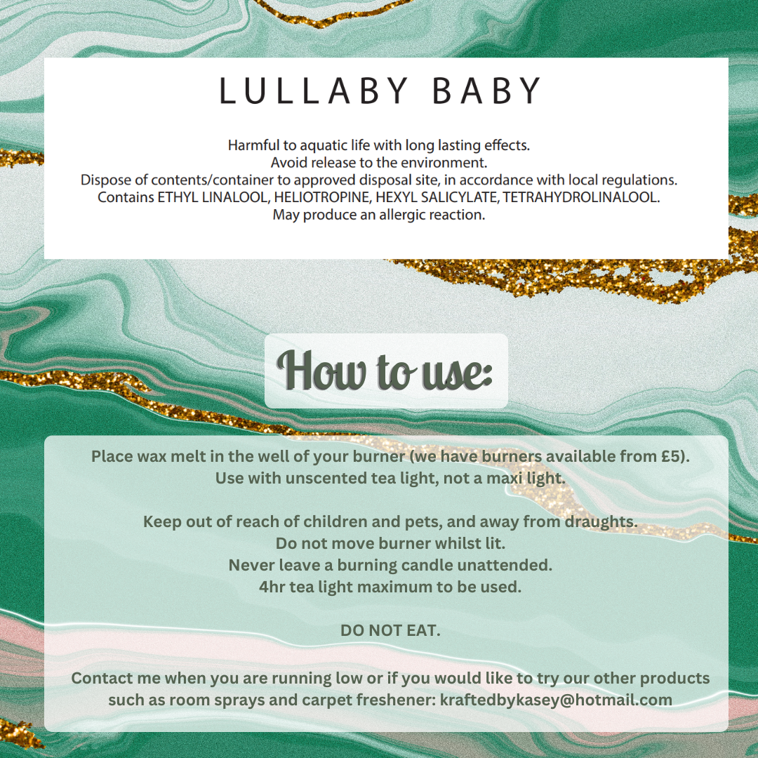 Lullaby Baby Wax Melt Bar
