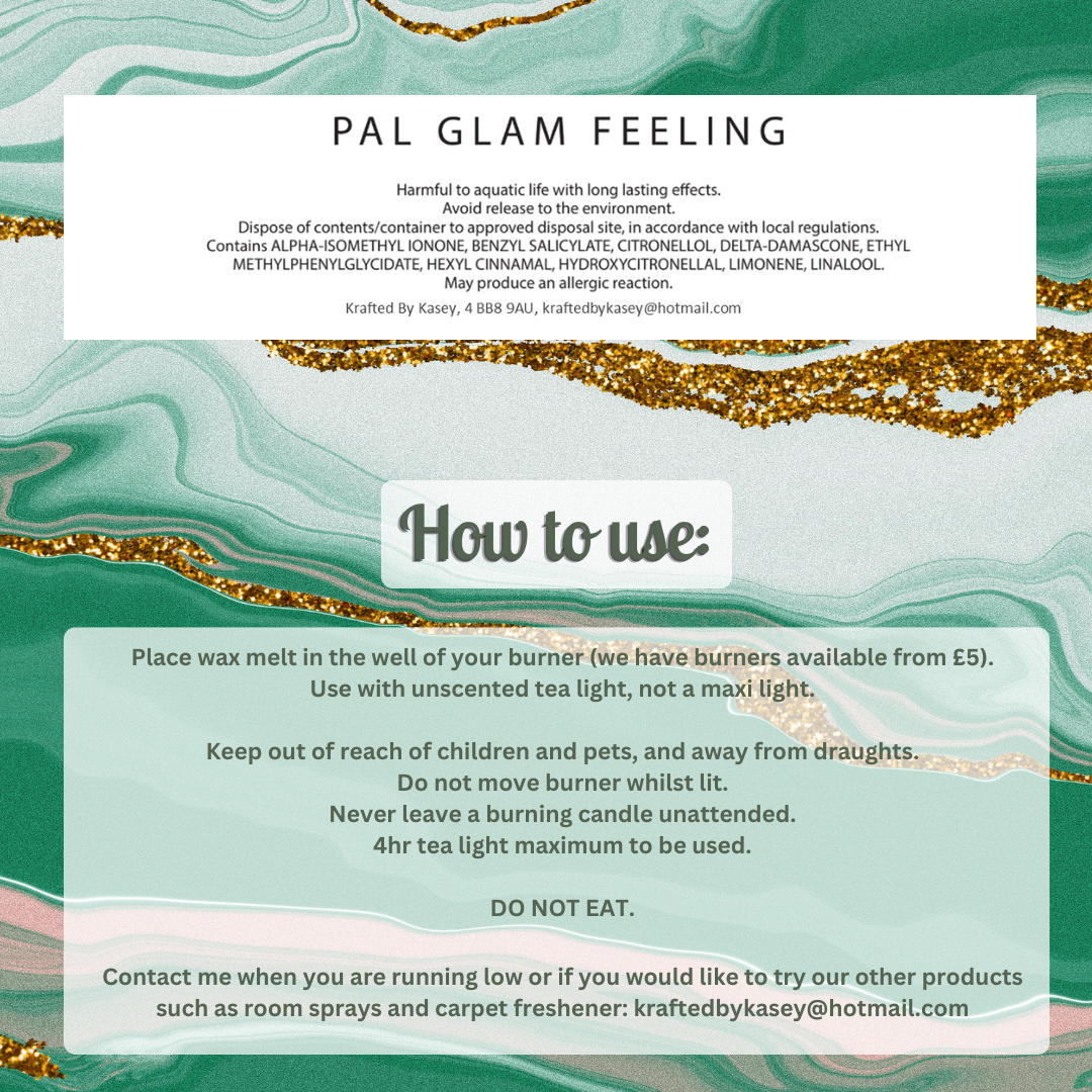 Pal Glam Feeling Wax Melt Bar