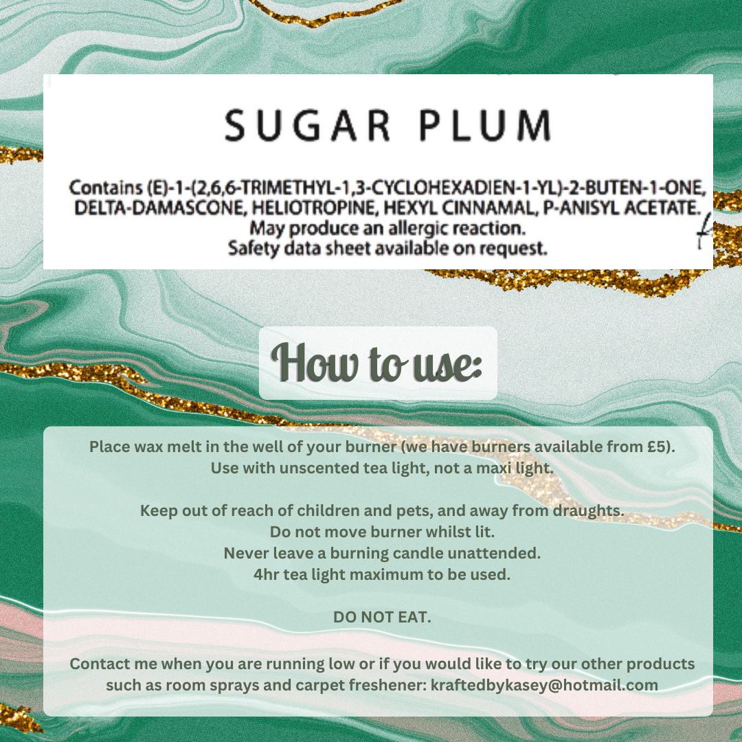 Sugar Plumb Wax Melt Bar