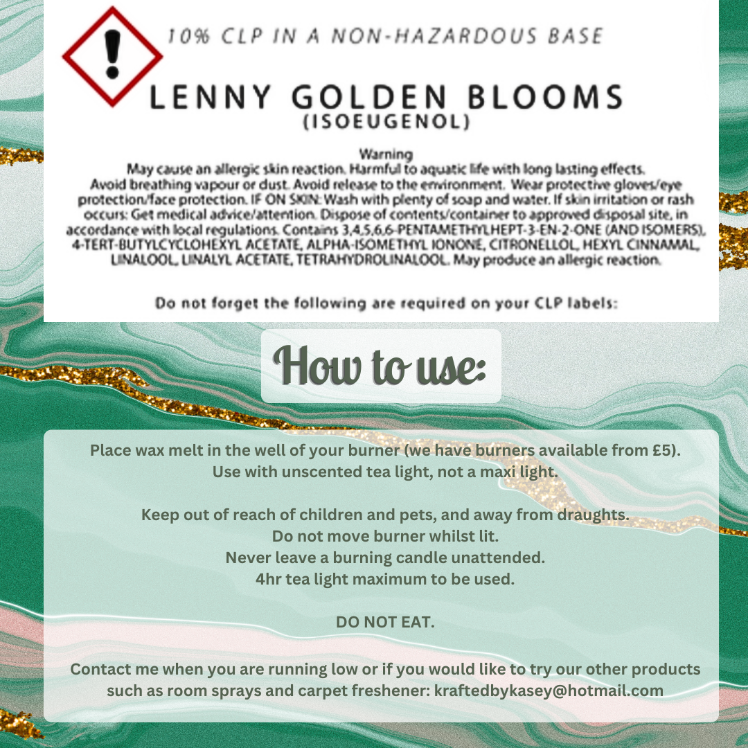 Lenny Golden Blooms Wax Melt Bar