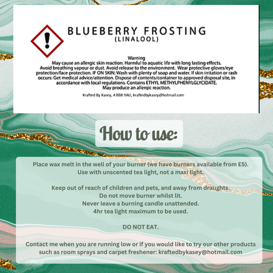 Blueberry Frosting Wax Melt Bar