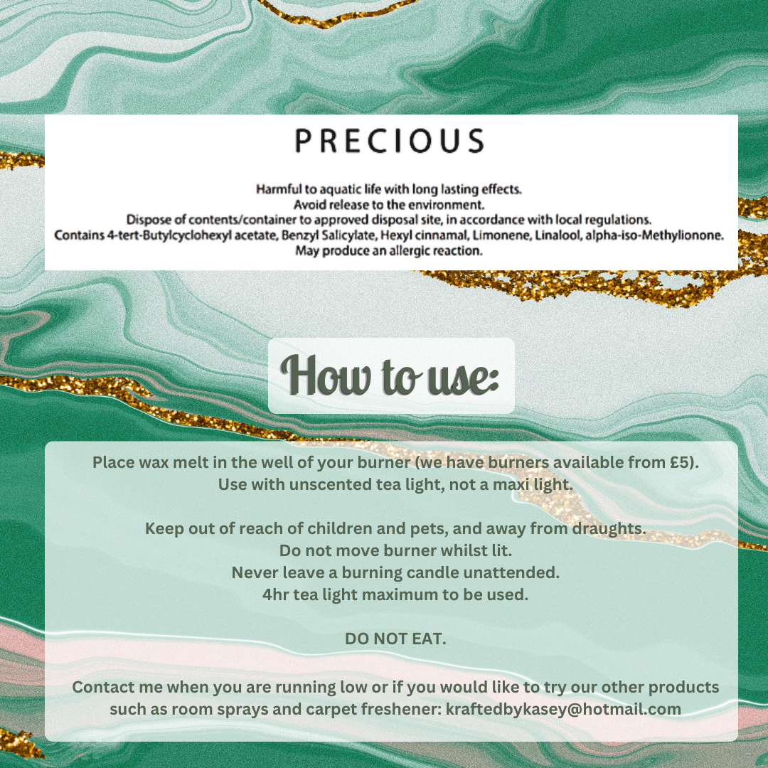 Millionaires/Precious Wax Melt Bar