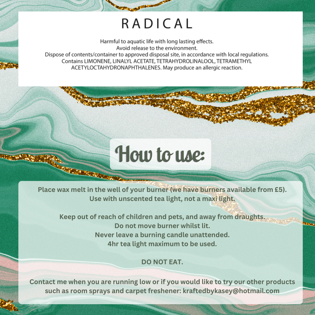 Radical Wax Melt Bar