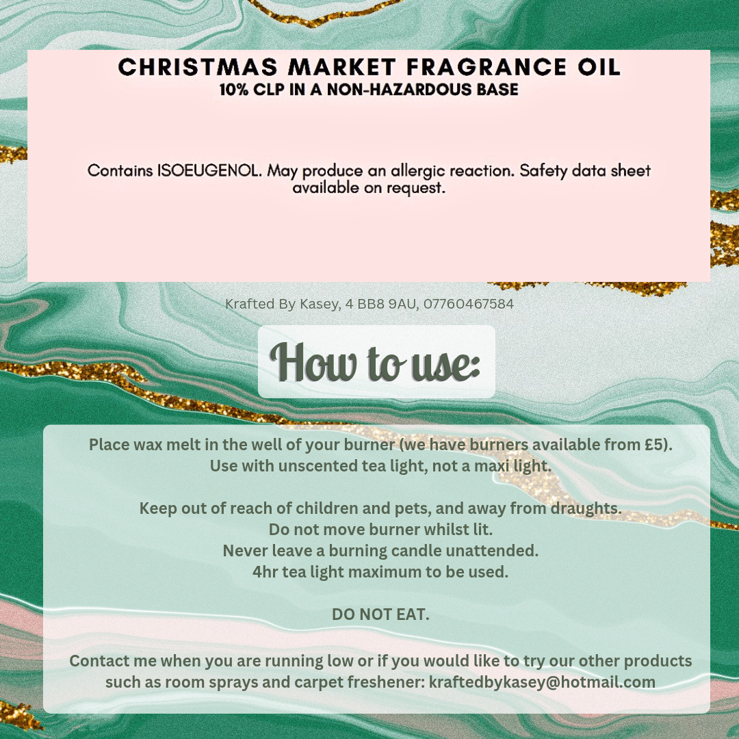 Christmas Market Wax Melt Bar