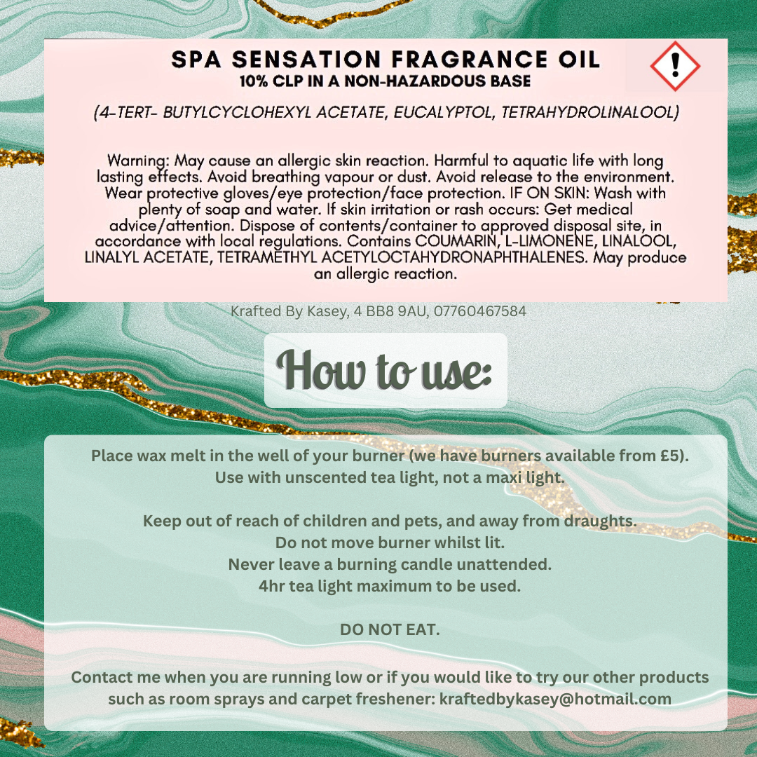 Spa Sensation Wax Melt Bar