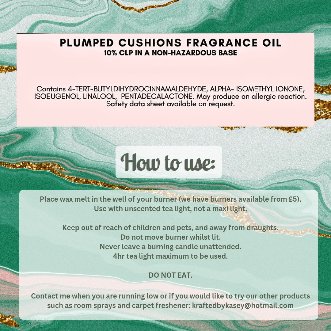 Plumped Cushions Wax Melt Bar