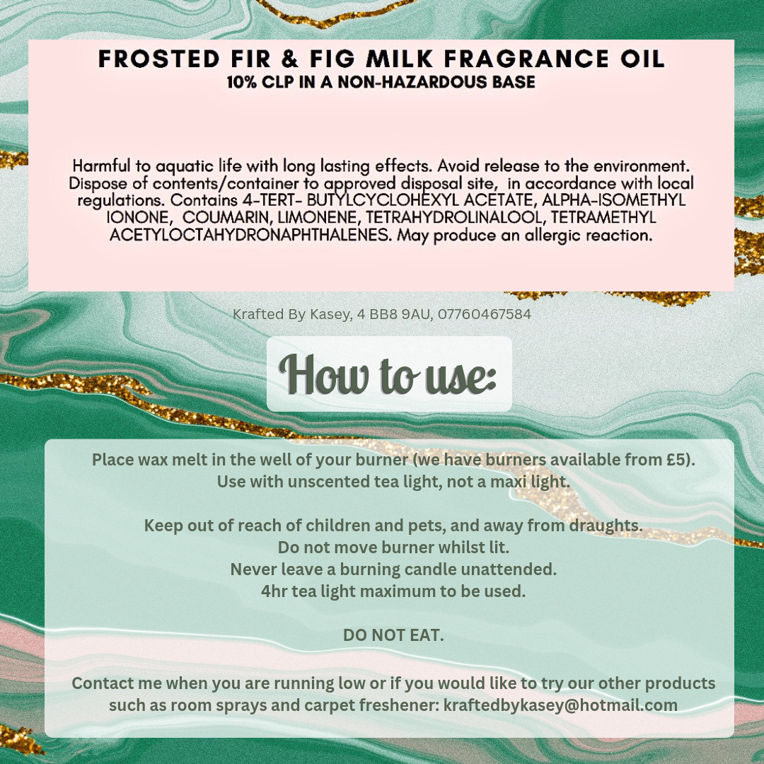 Frosted Fir & Fig Milk Wax Melt Bar