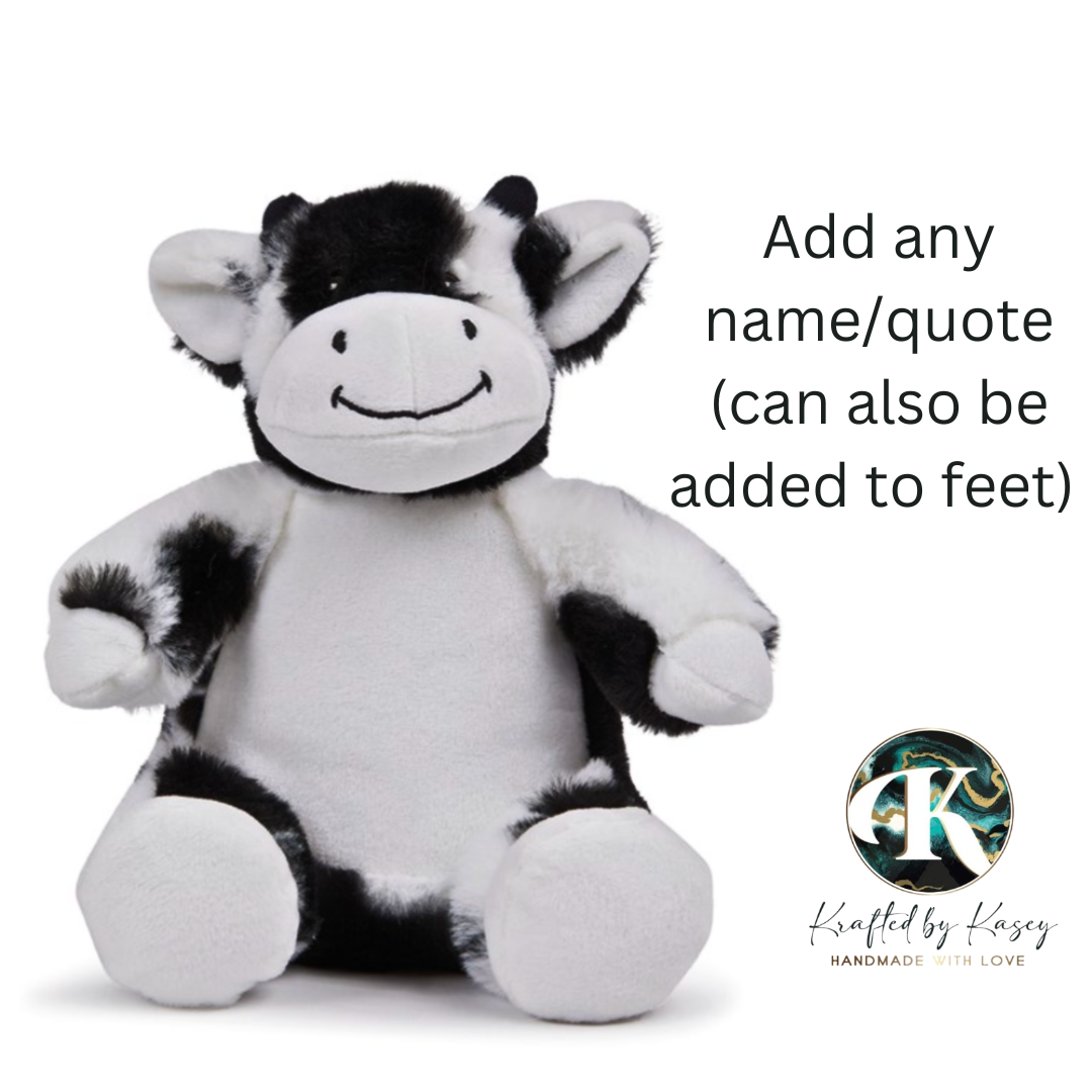 Personalised Cow Plushie