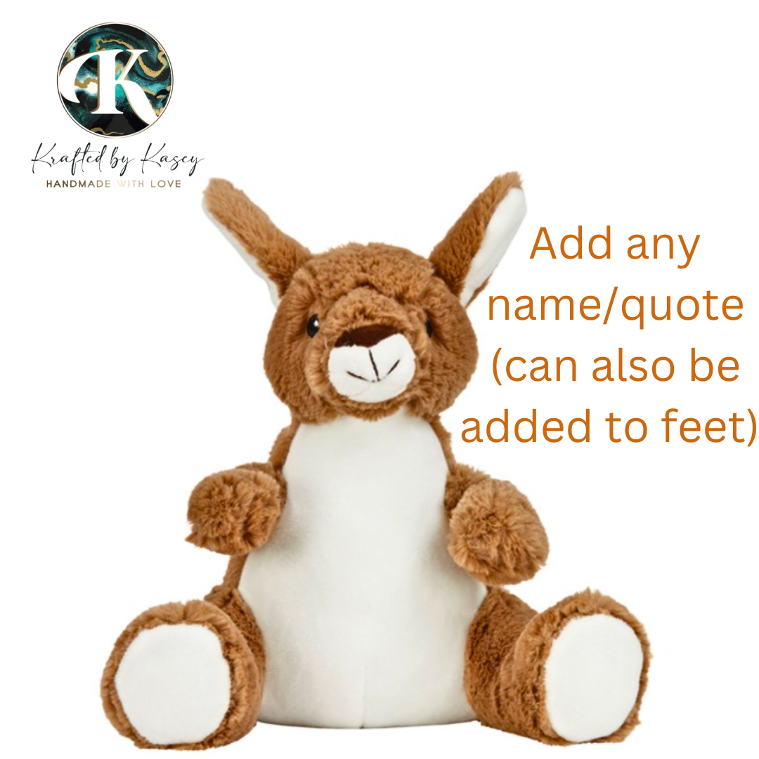 Personalised Kangaroo Plushie