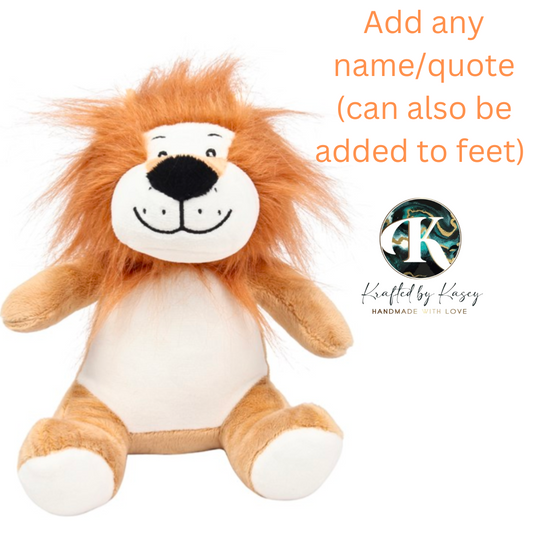 Personalised Lion Plushie