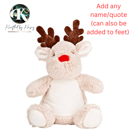 Personalised Reindeer Plushie