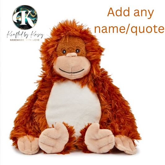 Personalised Orangutan Plushie