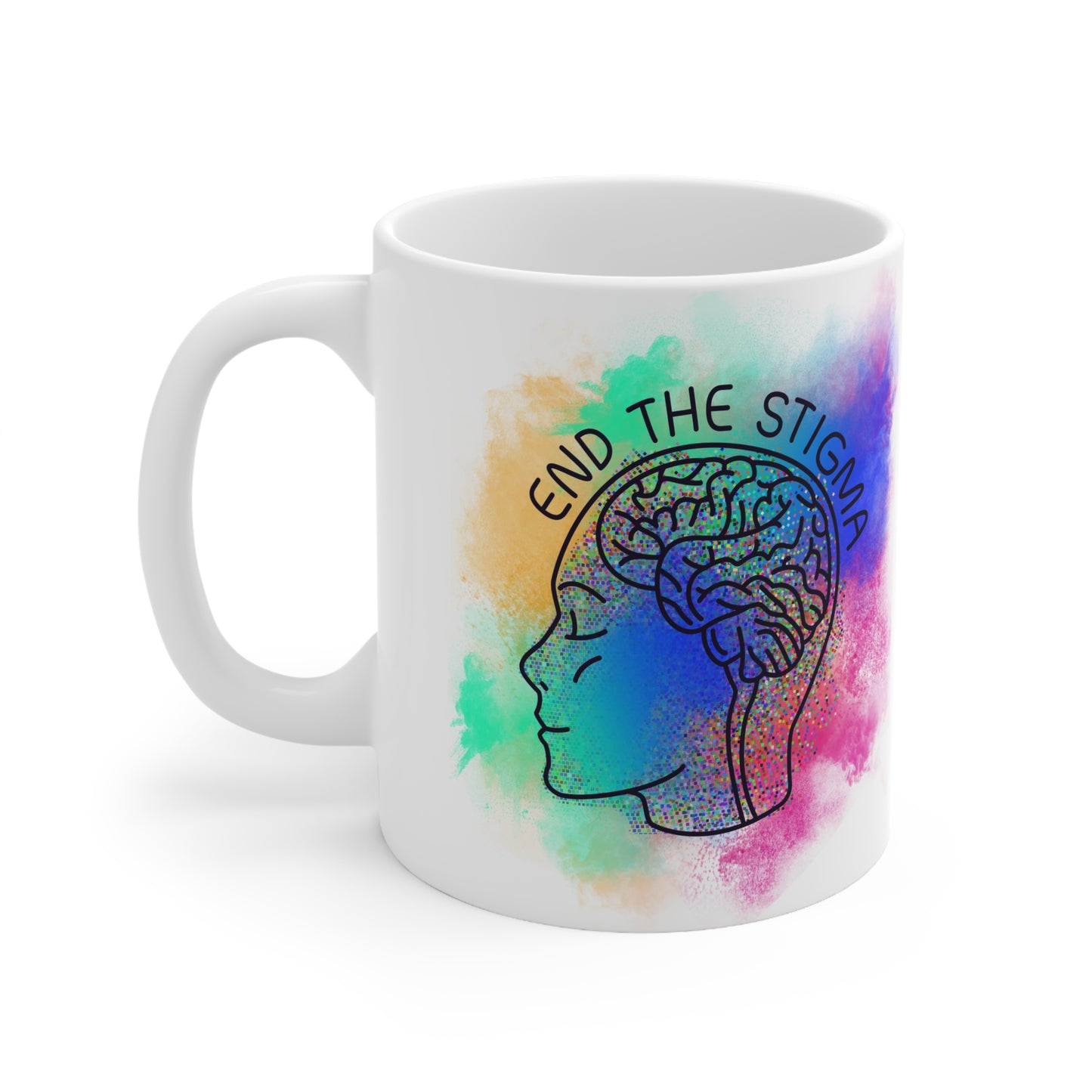 Personalised Mug - End The Stigma ceramic coffee cup, 11oz, 15oz