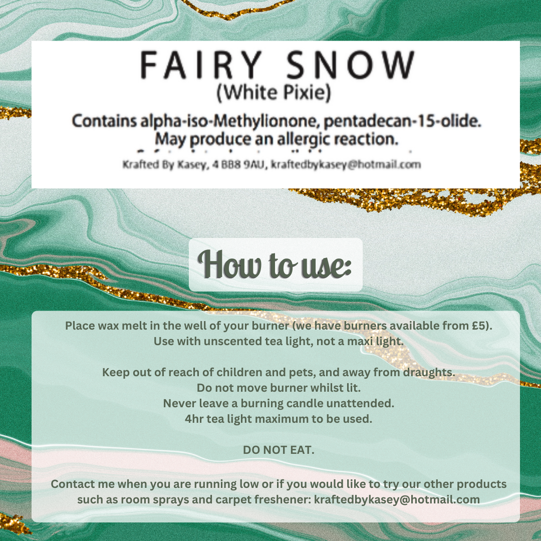 White Pixie Wax Melt Bar