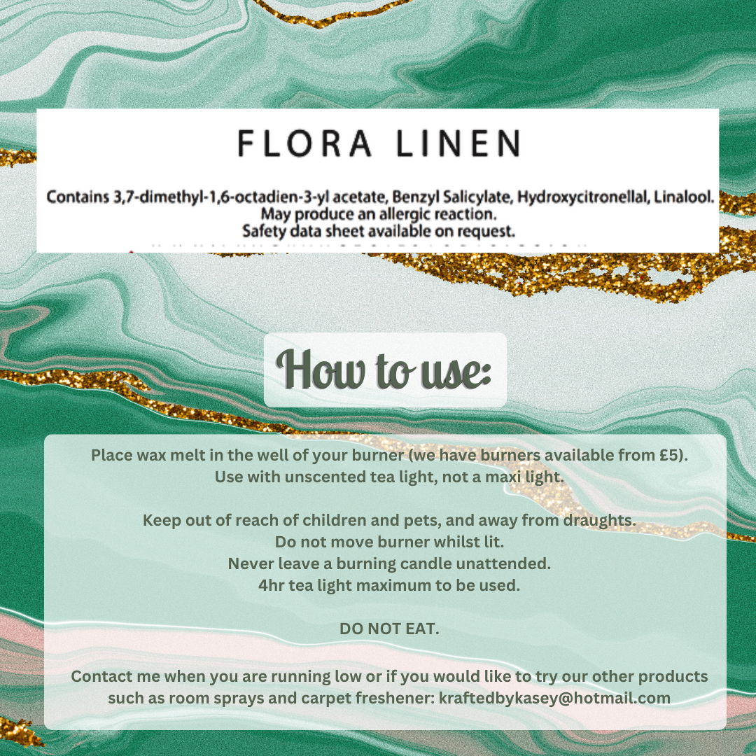 Flora Linen Wax Melt Bar