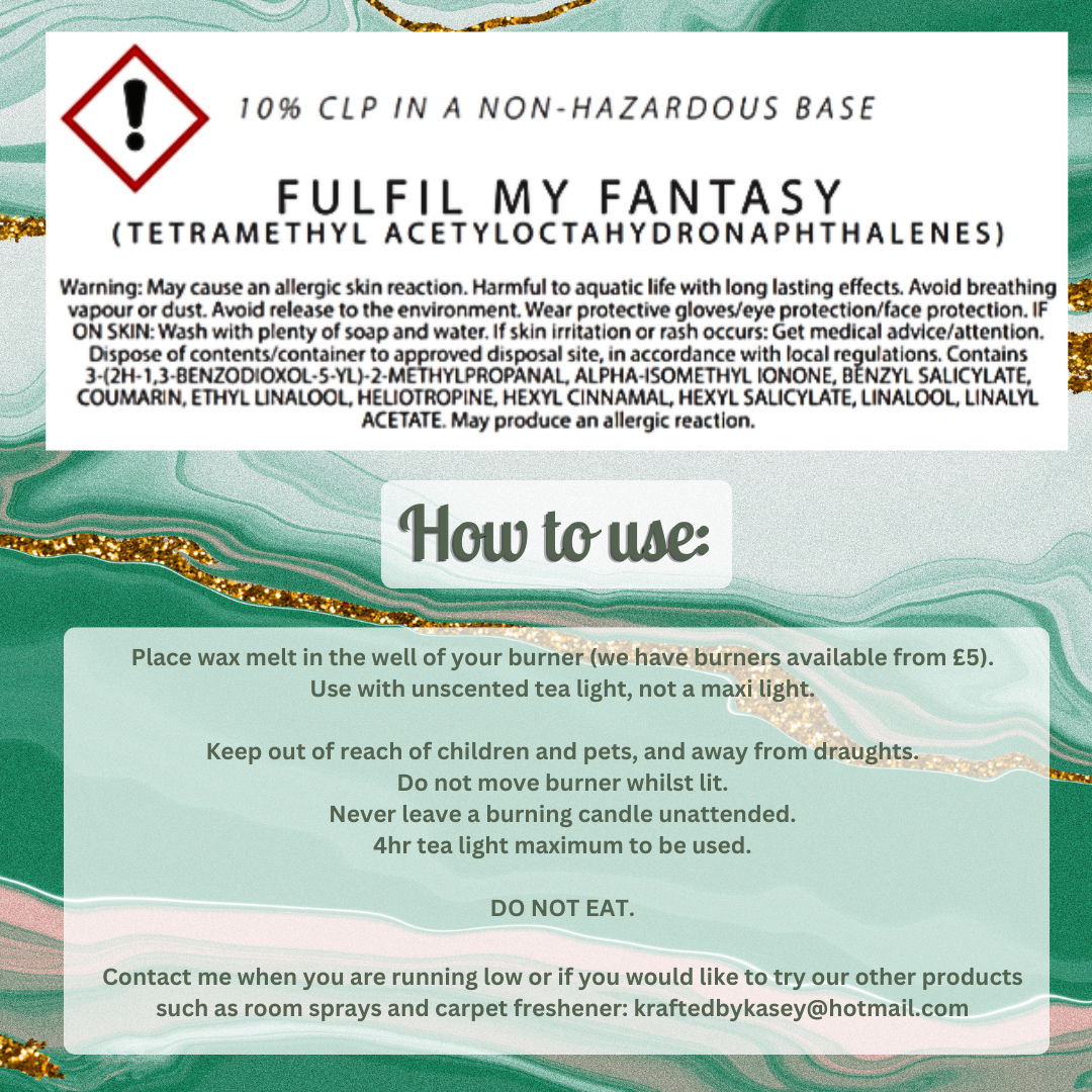 Fulfill My Fantasy Wax Melt Bar