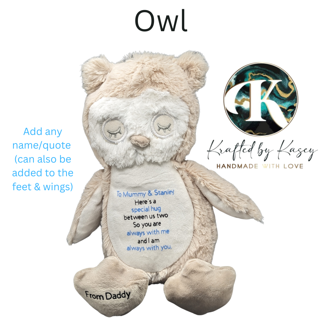 Personalised Owl Plushie