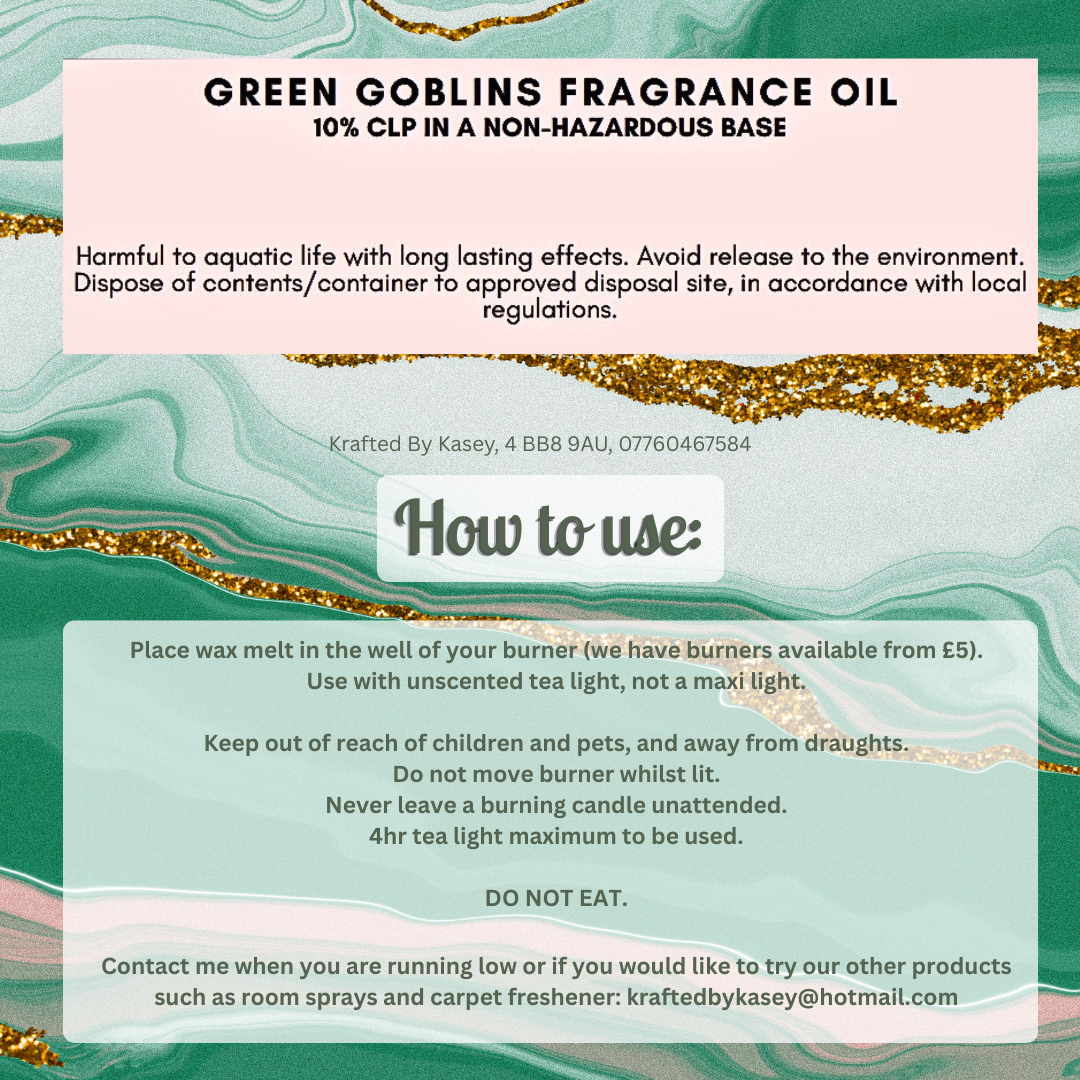 Green Goblins Wax Melt Bar