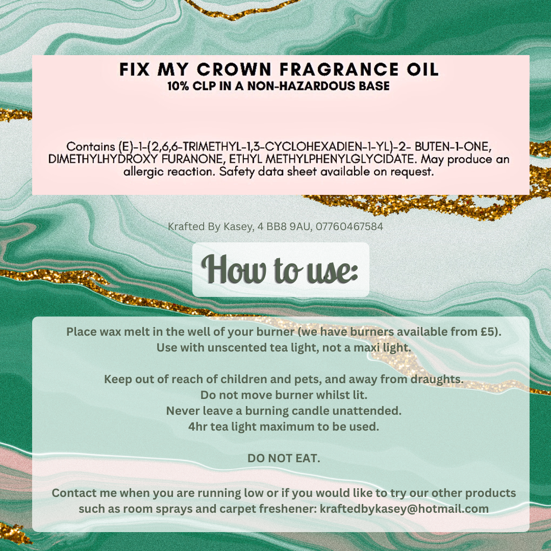 Fix My Crown Wax Melt Bar