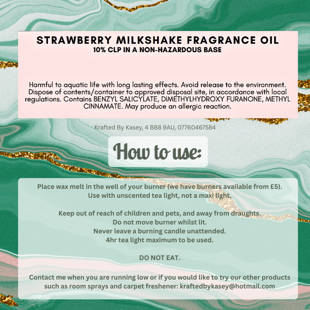 Strawberry Milkshake Wax Melt Bar