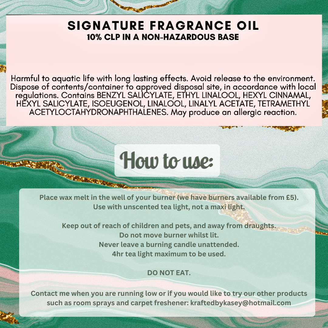 Signiture Wax Melt Bar