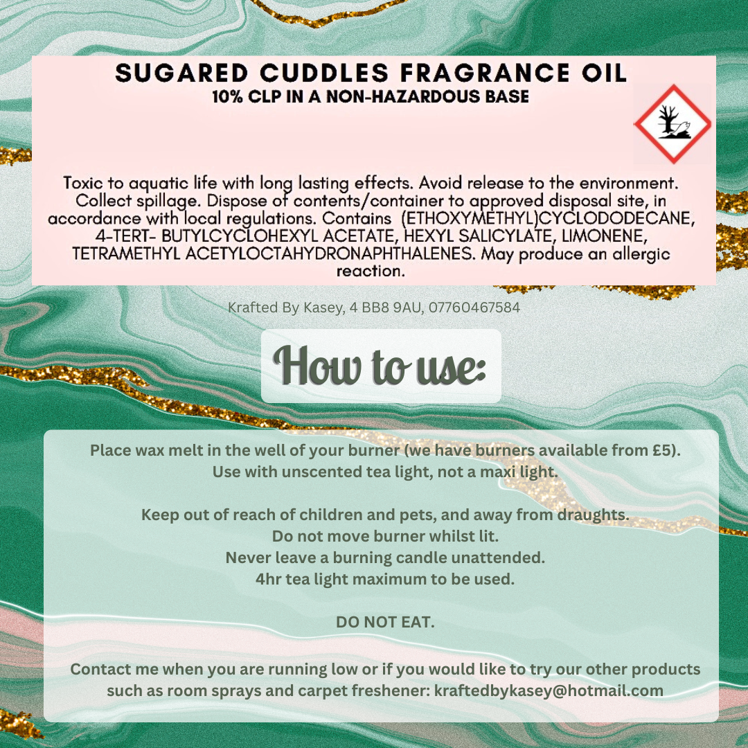 Sugared Cuddles Wax Melt Bar