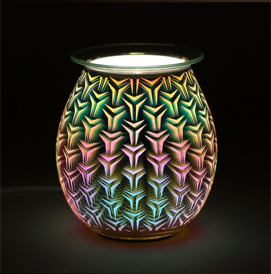 3D Geometric Light Up Electric Oil/Wax Burner