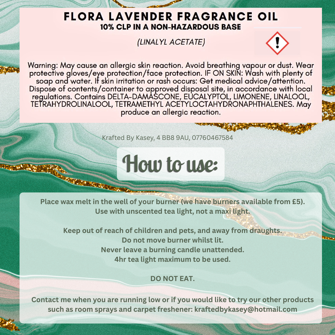 Flora Lavender Wax Melt Bar