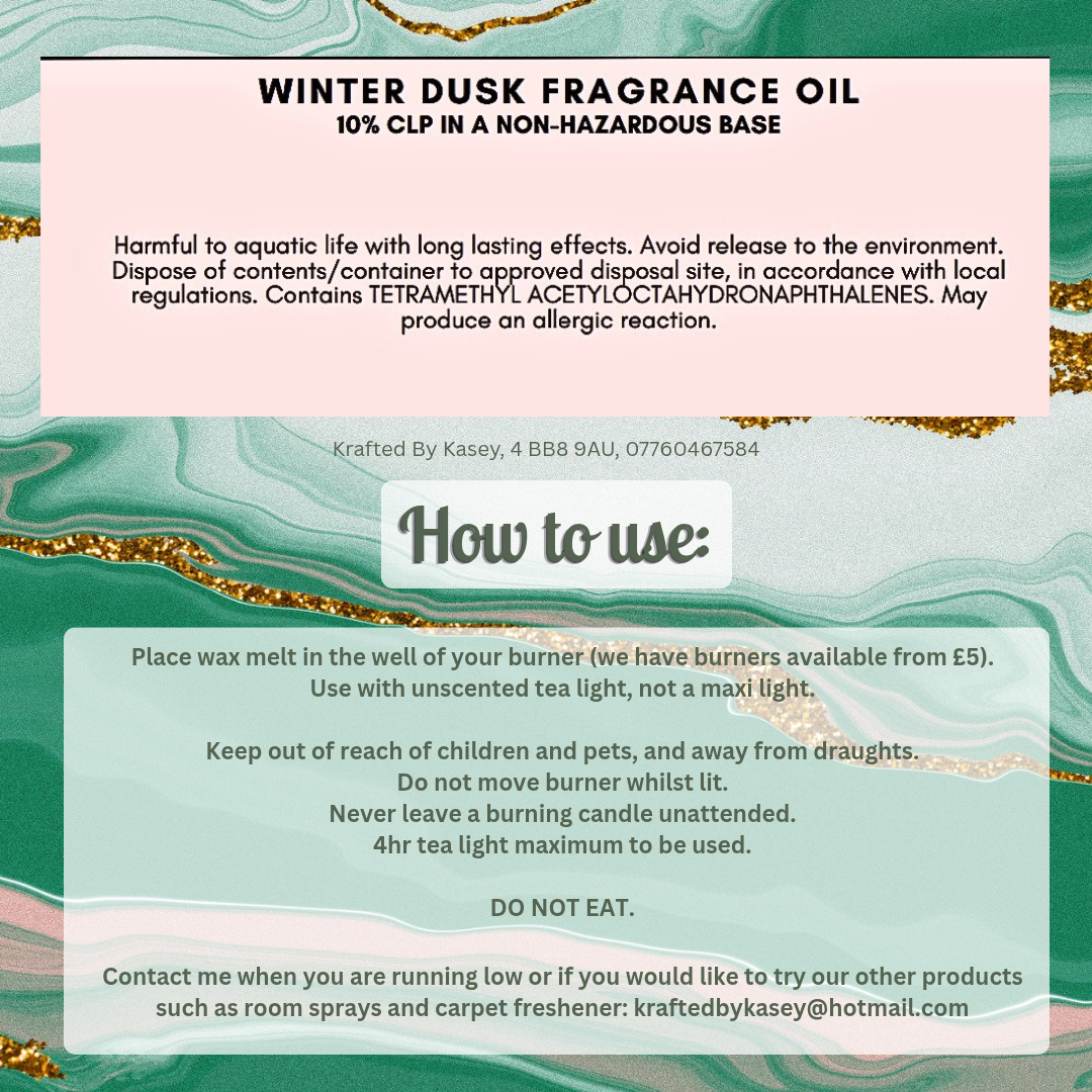 Winter Dusk Wax Melt Bar