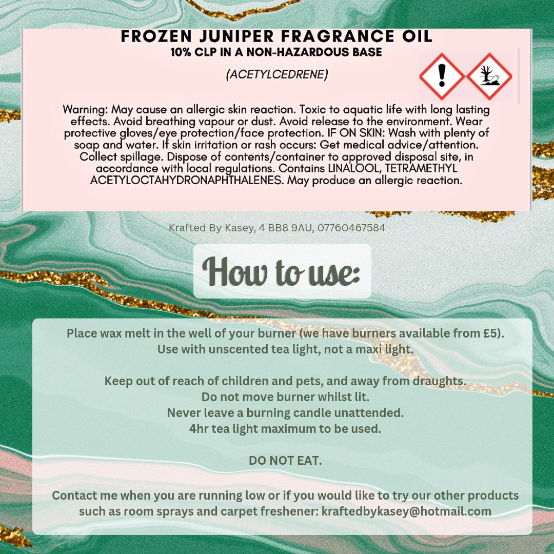 Frozen Juniper Wax Melt Bar