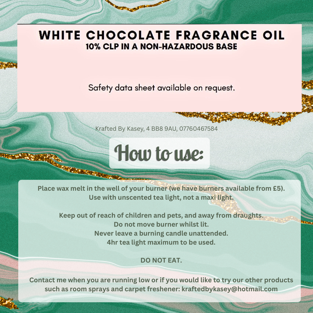 White Chocolate Wax Melt Bar