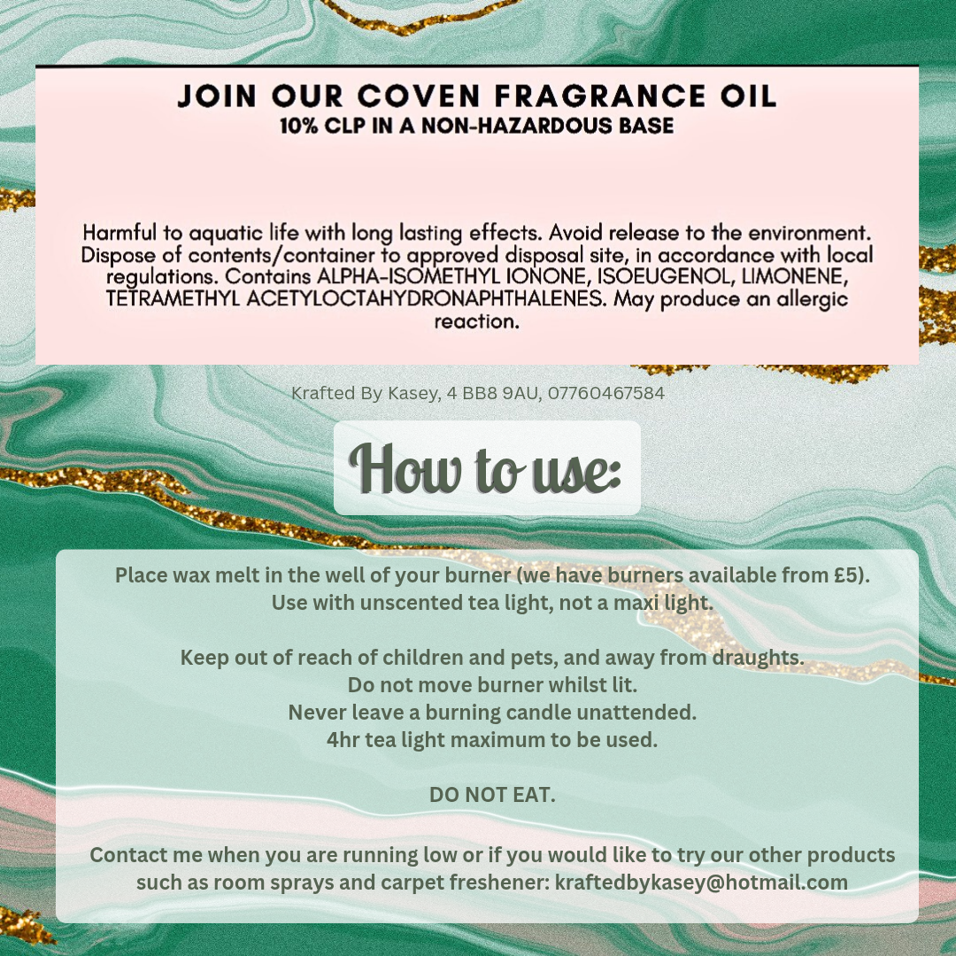 Join Our Coven Wax Melt Bar